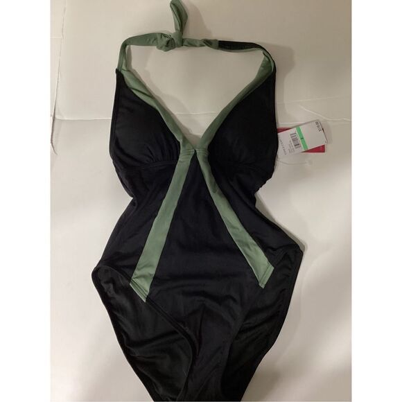 Vince Camuto deep sea color block swimsuit. NWT - Picture 7 of 7